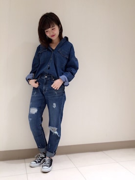 まるこさん（レディース・150cm）の冬コーディネート