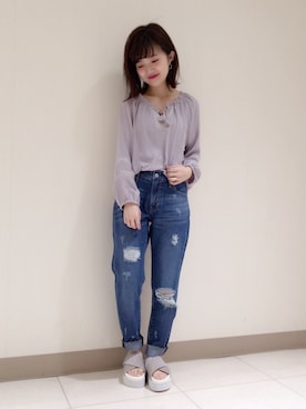 まるこさん（レディース・150cm）の冬コーディネート