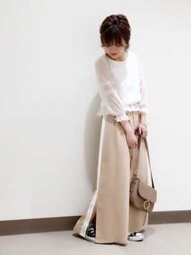 まるこさん（レディース・151cm）の春コーディネート