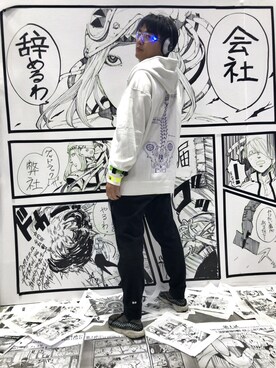 「アイテム（音楽/本・雑誌、シルバー系）」を使った、あいざわさん（メンズ・178cm）の秋コーディネート