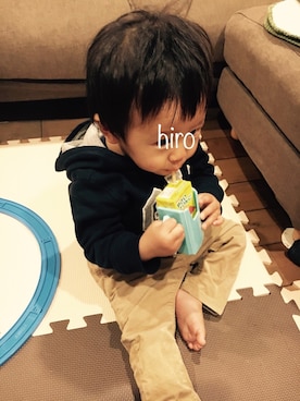 「Samansa Mos2（サマンサ モスモス）のアイテム（ジャケット/アウター）」を使った、hiroさん（キッズ・80cm）の冬コーディネート