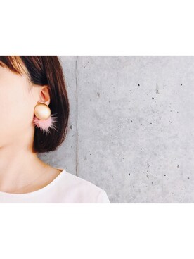 「アイテム（イヤリング）」を使った、K_02_さん（レディース・155cm・20代）の秋コーディネート