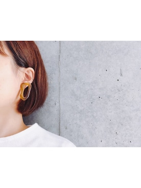 「アイテム（イヤリング）」を使った、K_02_さん（レディース・155cm・20代）の秋コーディネート