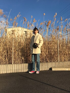 潮田あかりさん（レディース・166cm）の冬コーディネート