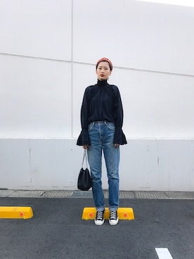 潮田あかりさん(レディース・166cm)の冬コーディネート