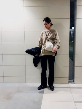「Acne Studios（アクネストゥディオズ）のアイテム（ジャケット/アウター）」を使った、潮田あかりさん（レディース・166cm）の春コーディネート