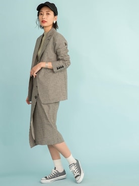 潮田あかりさん（レディース・166cm）の春コーディネート