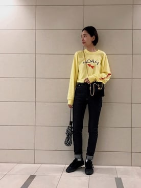 「JOHN LAWRENCE SULLIVAN（ジョンローレンスサリバン）のアイテム」を使った、潮田あかりさん（レディース・166cm）の春コーディネート