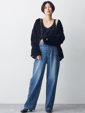 「Champion（チャンピオン）のアイテム（ジャケット/アウター）」を使った、潮田あかりさん（レディース・166cm）の夏コーディネート