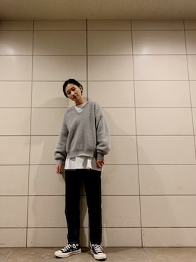 潮田あかりさん（レディース・166cm）の冬コーディネート