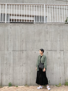 「ROTHCO（ロスコ）のアイテム」を使った、潮田あかりさん（レディース・166cm）の春コーディネート