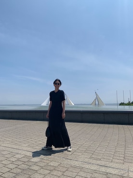 「BLANC..（ブラン）のアイテム」を使った、潮田あかりさん（レディース・165cm）の夏コーディネート