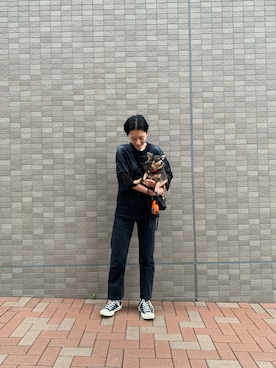 「NEWDOSE（ニュードーズ）のアイテム」を使った、潮田あかりさん（レディース・166cm）の夏コーディネート