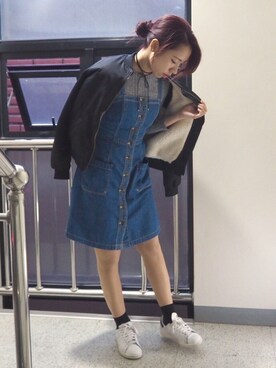 ミリタリージャケットを使った 韓国服 の人気ファッションコーディネート Wear