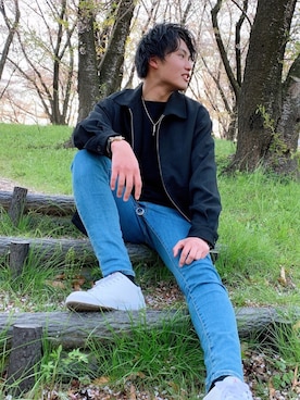 「JUNRED（ジュンレッド）のアイテム（その他）」を使った、しょーやさん（メンズ・179cm）の春コーディネート