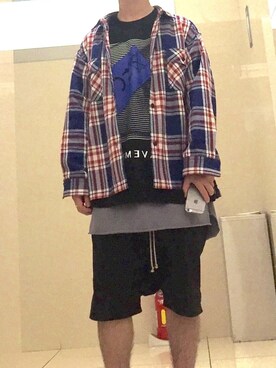 「タータンチェック」｜AkirAさん（メンズ・161cm）の秋コーディネート