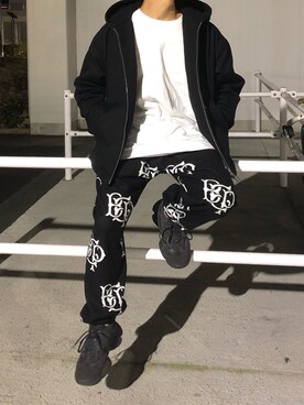 「N.HOOLYWOOD（N.ハリウッド）のアイテム（ブルゾン）」を使った、AkirAさん（メンズ・162cm）の秋コーディネート