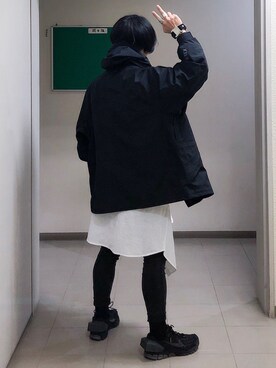 「NIKE ACG（ナイキエィシージー）のアイテム（ナイロンジャケット）」を使った、AkirAさん（メンズ・162cm）の春コーディネート