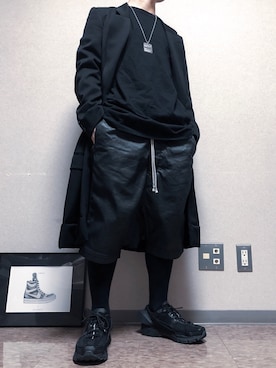 「u170」｜「アイテム（チェスターコート）」を使った、AkirAさん（メンズ・162cm）の夏コーディネート