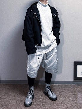 「u170」｜「アイテム（ブルゾン）」を使った、AkirAさん（メンズ・162cm）の秋コーディネート