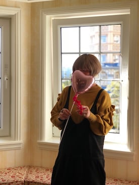 「n'OrLABEL（ノアールレーベル）のアイテム（オールインワン・サロペット）」を使った、hiroさん（レディース・162cm）の冬コーディネート