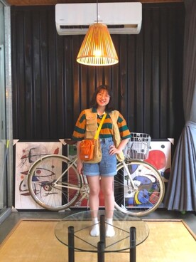 「5（ファイブ）のアイテム（その他アウター）」を使った、yuchennnnnnnさん（レディース・152cm）の夏コーディネート