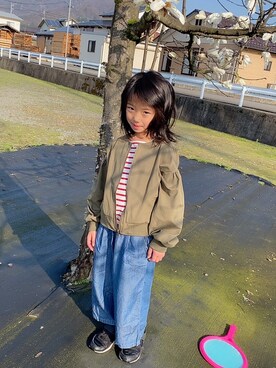 「アイテム（ブルゾン）」を使った、yukiさん（レディース・156cm・30代）の春コーディネート