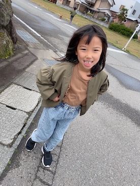 「アイテム（ブルゾン）」を使った、yukiさん（レディース・156cm・30代）の春コーディネート