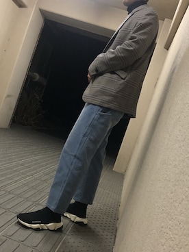 「ARCHIVER（アーカイバ）のアイテム（パンツ）」を使った、ゆーさん（メンズ・180cm）の冬コーディネート