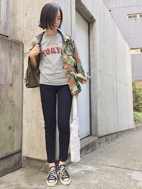 ちーかまさんさん（レディース・168cm）の春コーディネート