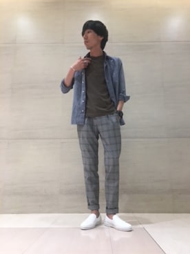 munenoreachさん（メンズ・174cm）の夏コーディネート