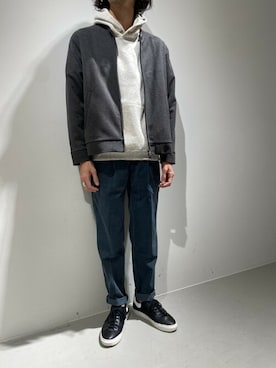 「northface」｜「アイテム（ブルゾン）」を使った、むねのリーチさん（メンズ・174cm）の冬コーディネート