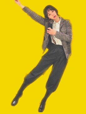 「nothingのアイテム（その他、ホワイト系）」を使った、Kyyyyyylinさん（レディース・162cm）の春コーディネート