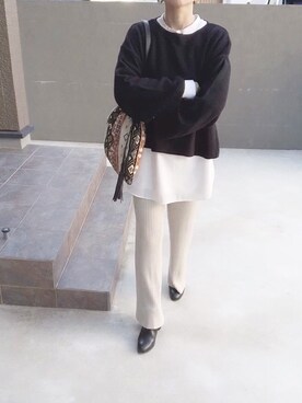 「Settimissimo（セッティミッシモ）のアイテム（バッグ）」を使った、ⓒⓗⓘーⓒⓗⓐⓝさん（レディース・161cm）の冬コーディネート