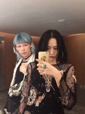 「Yves Saint Laurent（イヴサンローラン）のアイテム（アクセサリー）」を使った、estg6cさん（レディース・175cm）の秋コーディネート
