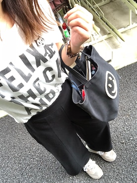 「LOFT（-）のアイテム（トップス）」を使った、Ran®️Ran2🌵さん（レディース・153cm）の夏コーディネート