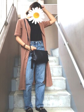 「サンローランパリ」｜「アイテム（その他シューズ）」を使った、Ran®️Ran2🌵さん（レディース・156cm）の秋コーディネート