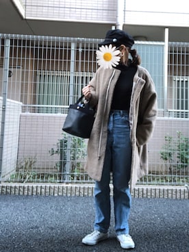 「Julia Boutique（ジュリアブティック）のアイテム（帽子）」を使った、Ran®️Ran2🌵さん（レディース・156cm）の冬コーディネート