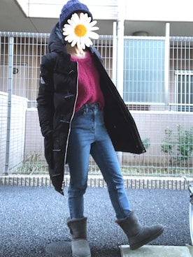 「Cape HEIGHTS（ケープハイツ）のアイテム（ダウンジャケット/コート）」を使った、Ran®️Ran2🌵さん（レディース・156cm）の冬コーディネート