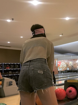 「HIGHMOUNT（ハイマウント）のアイテム」を使った、一颗墨鱼丸子さん（レディース・172cm）の秋コーディネート