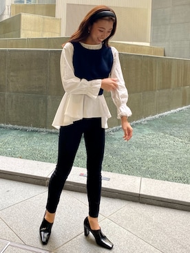 「アイテム（ブーティ）」を使った、yuki _tさん（レディース・160cm）の秋コーディネート