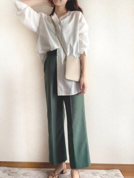 「CLANE（クラネ）のアイテム（サンダル）」を使った、akaneruさん（レディース・166cm）の春コーディネート