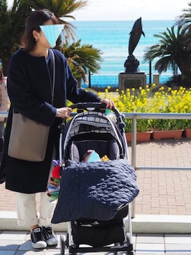 「green label relaxing（グリーンレーベルリラクシング）のアイテム（その他アウター）」を使った、miyuさん（レディース・162cm）の夏コーディネート