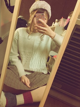 「Crisp（クリスプ）のアイテム（ヘアアクセサリー）」を使った、e*さん（レディース・162cm）の冬コーディネート