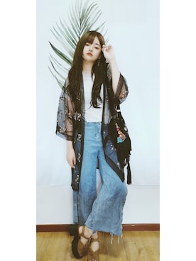 「PULL&BEAR（プルアンドベア）のアイテム（バッグ）」を使った、Judyさん（レディース・170cm）の秋コーディネート