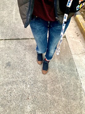 「HAZZYS（ ヘジス）のアイテム」を使った、Ayaさん（レディース・168cm）の秋コーディネート