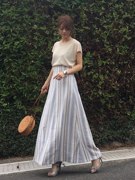 「SaaCha（サーチャ）のアイテム」を使った、shiruju.kさん（レディース・155cm）の夏コーディネート