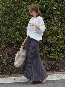 「rectangle（レクタングル）のアイテム（スカート）」を使った、shiruju.kさん（レディース・156cm）の冬コーディネート