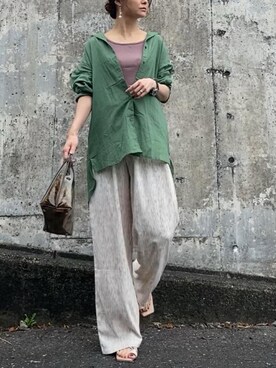 「CITRINE Chakra（シトリンチャクラ）のアイテム」を使った、shiruju.kさん（レディース・156cm）の夏コーディネート
