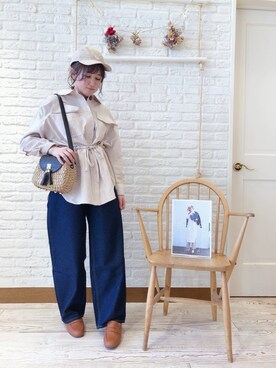 なぁさん（レディース・153cm）の春コーディネート